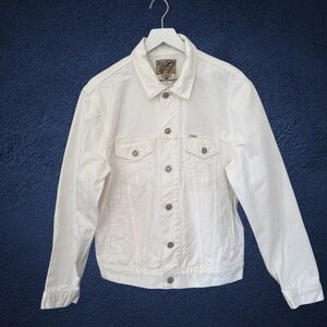 POLO Ralph Lauren White Jean Jacket Women’s Size Large Original RL Quality